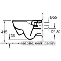 Унитаз подвесной Villeroy & Boch Subway 2.0 [5614R0R1] (без сиденья) - Превью изображения №6 — Интернет-магазин Your Sale