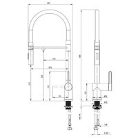 Смеситель Deante Magnetic BRM F75M - Превью изображения №11 — Интернет-магазин Your Sale