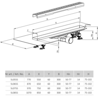 Radaway Slim 750 5L075S+5R075SGW Image #5