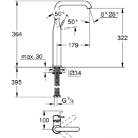 Grohe Essence New 32901AL1 (темный графит, матовый) Image #2