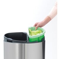 Brabantia Touch Bin Recycle 10+23 л (стальной с защитой от отпечатков) Image #5