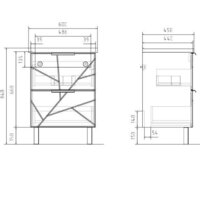 Volna Тумба под умывальник Twing 60.2Y бетон Image #10
