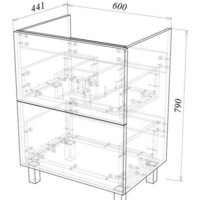 Garda Тумба под умывальник Grado 58 60 26.58.600 Image #3