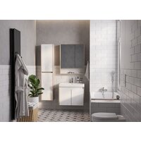 Акватон Тумба с умывальником Сканди Doors 70 1A2789K0SDB20 (белый/дуб верона) Image #8