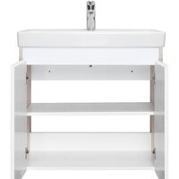 Акватон Тумба с умывальником Сканди Doors 70 1A2789K0SDB20 (белый/дуб верона) Image #4