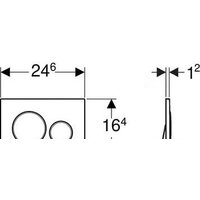 Geberit Sigma 21 115.651.SI.1 (белый/черный хромированный) Image #2