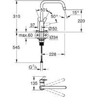 Смеситель Grohe Start 304702430 - Превью изображения №4 — Интернет-магазин Your Sale