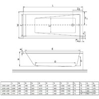 Excellent Wave slim 170x75 (с ножками) Image #6