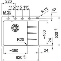 Кухонная мойка Franke Centro CNG 611-62 TL 114.0740.851 (оникс) - Превью изображения №3 — Интернет-магазин Your Sale