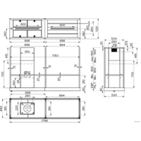 Faber T-Shelf EV8 Titanium Matt A180 325.0617.018 Image #3