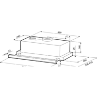 Кухонная вытяжка Krona Kamilla Slim 600 Inox/Inox (1 мотор) [00021302] - Превью изображения №2 — Интернет-магазин Your Sale