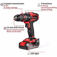 Einhell Te-Cd 18/44 Li-i 4514287 (с 1-м АКБ) Image #8