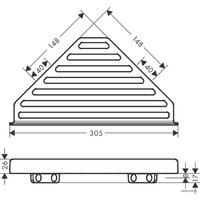 Hansgrohe Полка AddStoris 41741670 Image #14