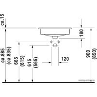 Умывальник Duravit D-Code 54.5x43.5 (0337540000) - Превью изображения №2 — Интернет-магазин Your Sale