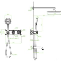 Душевая система  Laveo Muro BAU 711P - Превью изображения №2 — Интернет-магазин Your Sale