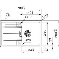 Кухонная мойка Franke Centro CNG 611-78 114.0757.390 (черный матовый) - Превью изображения №5 — Интернет-магазин Your Sale