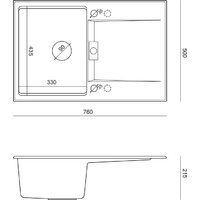 Кухонная мойка Quadron HQO7650U5_PVDG1 - Превью изображения №3 — Интернет-магазин Your Sale