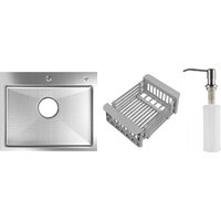 Schtoff Best Decor Silver 6050 + коландер KR-1 GREY + дозатор SD-1 SILVER