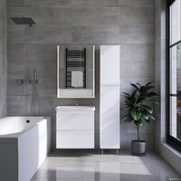 Viant Шкаф с зеркалом Мальта 80 VMAL80BEL-ZSH Image #2