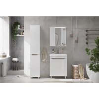 Volna Шкаф с зеркалом Lake 70 L (белый) Image #4