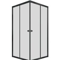 Triton Вента Блэк А1 90х90 без поддона (прозрачное стекло)