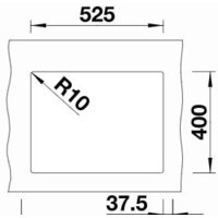 Blanco Subline 340/160-U 525985 (правая, черный) Image #3
