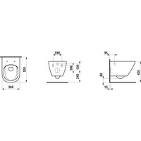 Унитаз подвесной Laufen Lua Advanced H8660800000001 - Превью изображения №2 — Интернет-магазин Your Sale