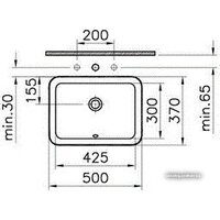 Умывальник Vitra S20 5474B003-0618 - Превью изображения №3 — Интернет-магазин Your Sale