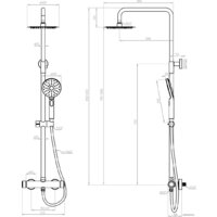 Душевая система  Laveo Volumo PLV 00OB - Превью изображения №3 — Интернет-магазин Your Sale