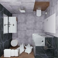 Triton Вента Хром А1 100х100 без поддона (прозрачное стекло) Image #5