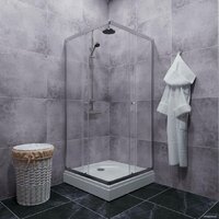 Triton Вента Хром А1 100х100 без поддона (прозрачное стекло) Image #10