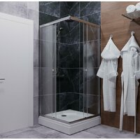 Triton Вента Хром А1 100х100 без поддона (прозрачное стекло) Image #9
