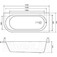 Lauter Monaco 170x72.5 2113170R (с ножками) Image #14