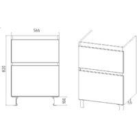 Viant Тумба под умывальник Мальта Como 60 VMAL60CO-T2Y Image #4