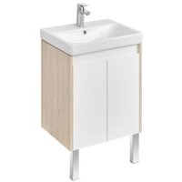 Акватон Тумба с умывальником Сканди Doors 55 1A2788K0SDB20 (белый/дуб верона) Image #3