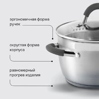 Набор кастрюль Rondell Flamme RDS-1957 - Превью изображения №26 — Интернет-магазин Your Sale