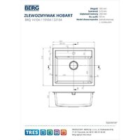 Кухонная мойка Berg Hobart BRQ19104 - Превью изображения №4 — Интернет-магазин Your Sale