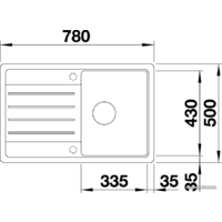 Blanco Legra 45 S 522203 (белый) Image #2
