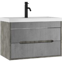 Домино Тумба под умывальник Bazis 80 Loft В2 (бетон)