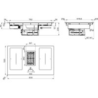 Варочная панель Faber Galileo Smart BK Glass A830 340.0577.694 - Превью изображения №2 — Интернет-магазин Your Sale