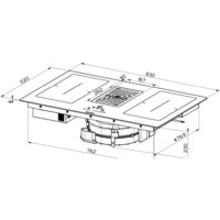 Варочная панель Faber Galileo Smart BK Glass A830 340.0577.694 - Превью изображения №3 — Интернет-магазин Your Sale