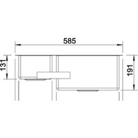 Blanco Claron 340/180-U (полированная, левая) Image #7