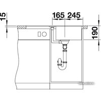 Blanco Metra 45 S-F (антрацит) [519081] Image #4