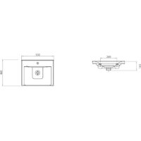 Гамма Тумба с умывальником 23оФ2/3-У 55 Сава-2055 Image #6