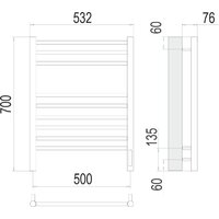 TERMINUS Аврора П9 500x700 (хром) Image #7