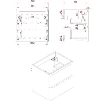 ЗОВ Тумба с умывальником Дион 60 D60LWP0M9003MKV5-OL60 (белый матовый) Image #5