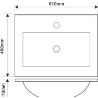 ЗОВ Тумба с умывальником Дион 60 D60LWP0M9003MKV5-OL60 (белый матовый) Image #6