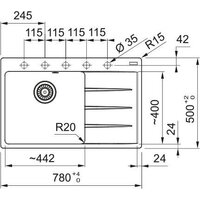 Кухонная мойка Franke Centro CNG 611-78 TL 114.0740.849 (оникс) - Превью изображения №3 — Интернет-магазин Your Sale