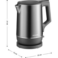 Электрический чайник Sencor SWK 0800GY - Превью изображения №3 — Интернет-магазин Your Sale