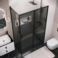 Grossman Style 70x195 200.K33.05.70.21.10 (черный матовый,стекло тонированное) Image #3